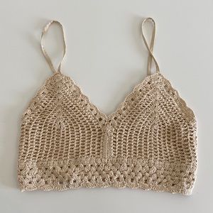 COPY - NWOT B.O.G COLLECTIVE MACRAME CROP TOP